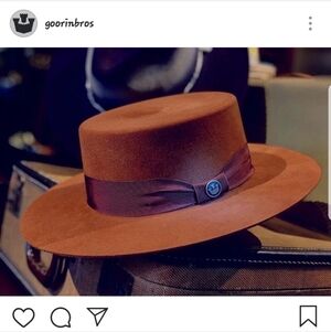 Gooring Bros Boater Hat Elegant Brown Women's Hat